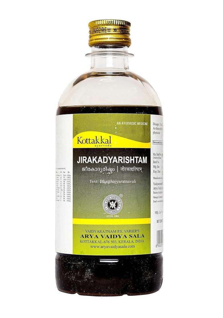 Kottakkal Ayurveda Jirakadyarishtam 450 ml | Authentic Traditional Formula | For Health, Strength & Wellness Naturally - Indya