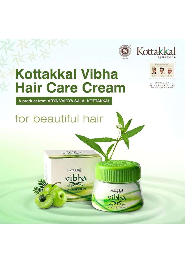 Kottakkal Ayurveda Vibha Hair Care Cream 100 g | Authentic Traditional Formula | For Shiny and Beautiful Hair Naturally, 100% Natural Ingredients - Indya