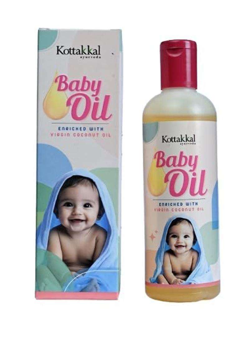 Kottakkal Ayurveda Baby Oil 150 ml (Pack of 2) | Authentic Traditional Formula | 150 ml, Herbal Massage Oil With Virgin Coconut Oil | 100% Natural - Indya
