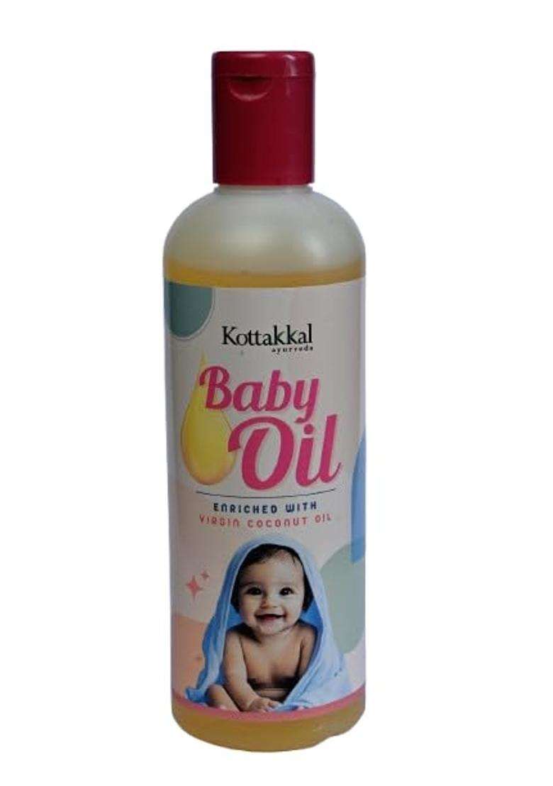 Kottakkal Ayurveda Baby Oil 150 ml (Pack of 3) | Authentic Traditional Formula | 150 ml, Herbal Baby Massage Oil From Virgin Coconut Oil - Indya
