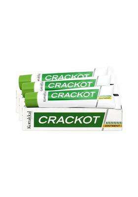 Kottakkal Ayurveda Crackot Ointment 25 g (Pack of 3) | Authentic Traditional Formula | Ideal For Cracked Foot & Skin Care, Good Moisturizer | Cream