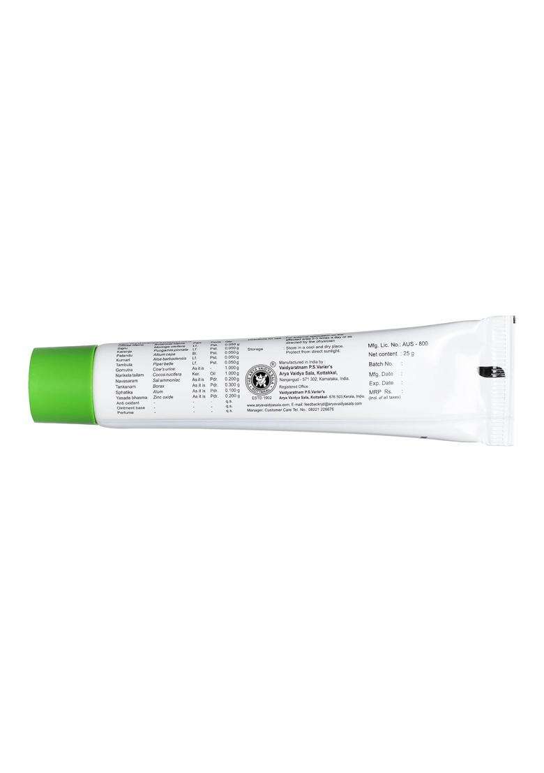 Kottakkal Ayurveda Crackot Ointment 25 g (Pack of 3) | Authentic Traditional Formula | Ideal For Cracked Foot & Skin Care, Good Moisturizer | Cream - Indya