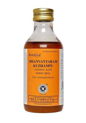 Kottakkal Ayurveda Dhanvantaram Kuzhampu 200 ml | Authentic Traditional Formula | 200 ml, Enriched With Goodness Of Herbal Ingredients