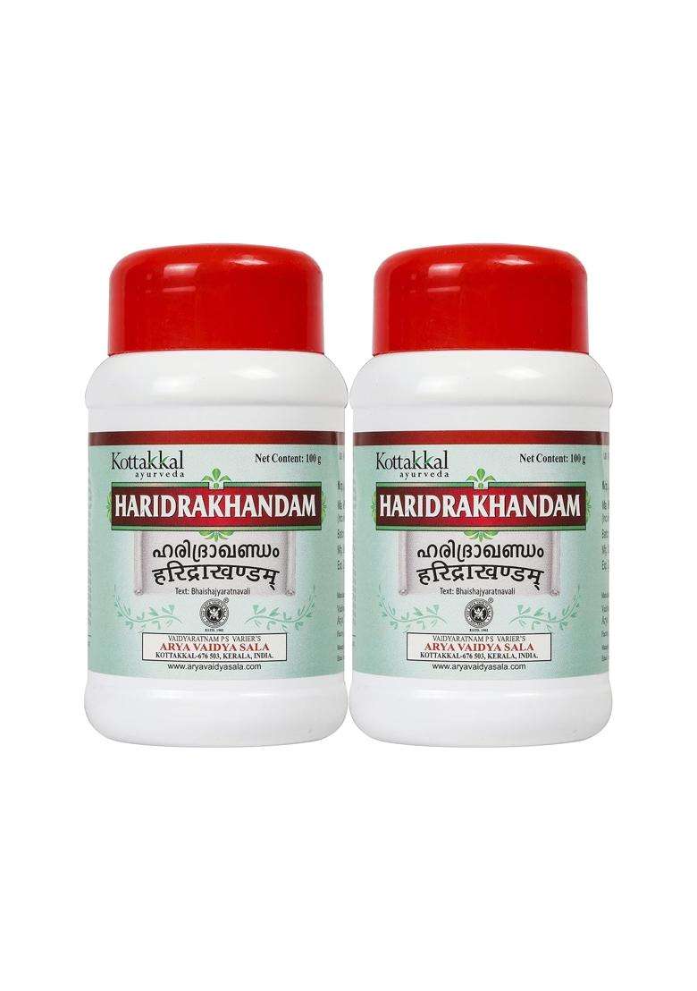 Kottakkal Ayurveda Haridrakhandam 100 g (Pack of 2) | Authentic Traditional Formula | 100 g, For the Improvement of Skin - Indya