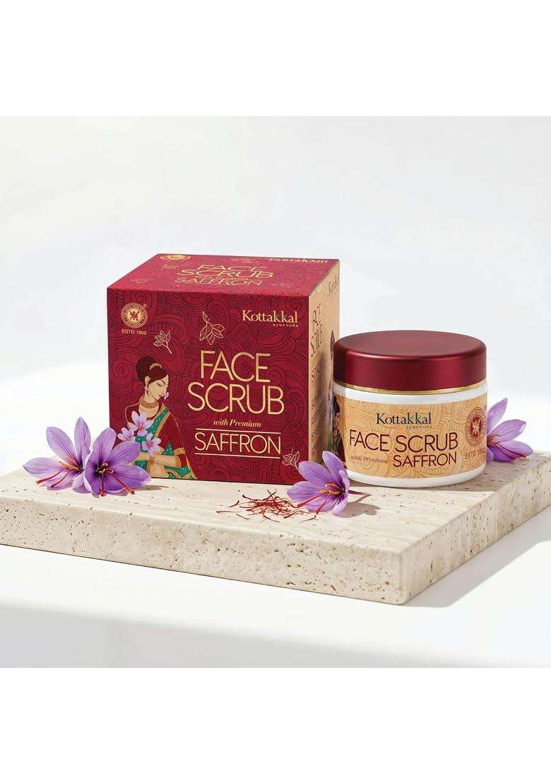 Kottakkal Ayurveda Face Scrub 50 g (Pack of 2) | Authentic Traditional Formula | With Premium Saffron - Indya