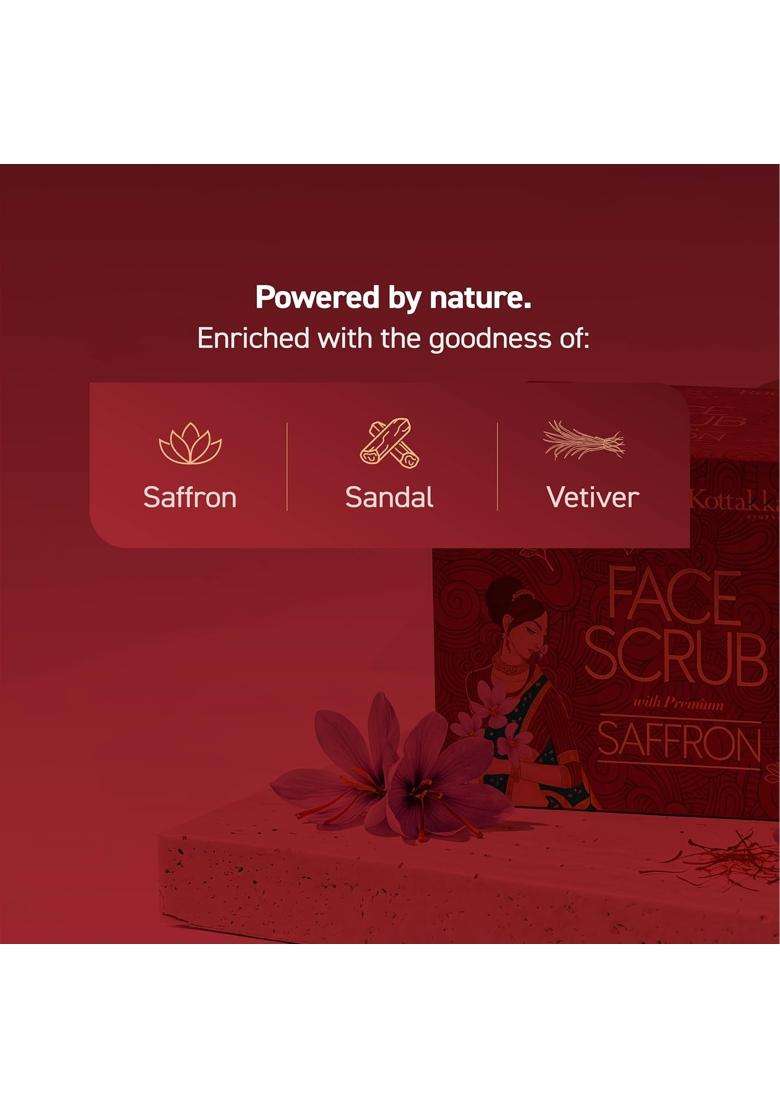 Kottakkal Ayurveda Face Scrub 50 g (Pack of 2) | Authentic Traditional Formula | With Premium Saffron - Indya