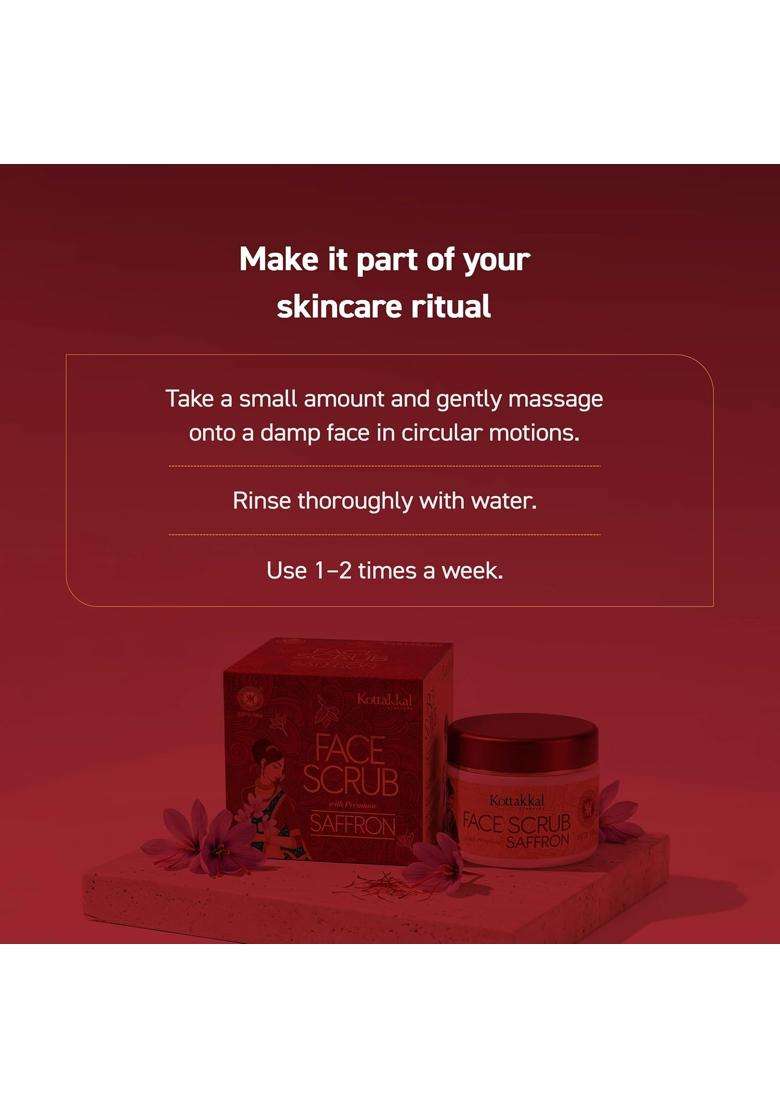 Kottakkal Ayurveda Face Scrub 50 g (Pack of 2) | Authentic Traditional Formula | With Premium Saffron - Indya