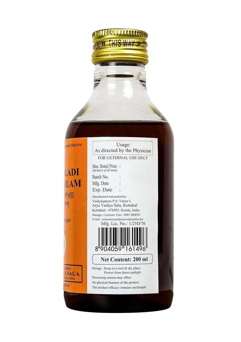 Kottakkal Ayurveda Triphaladi Kera Tailam -200 ml, For Health & Wellness Naturally | Authentic Traditional Formula - Indya