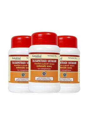 Kottakkal Ayurveda Thalisapatradi Vatakam 100 g, Improves Health (Pack of 3) | Authentic Traditional Formula | Tablet