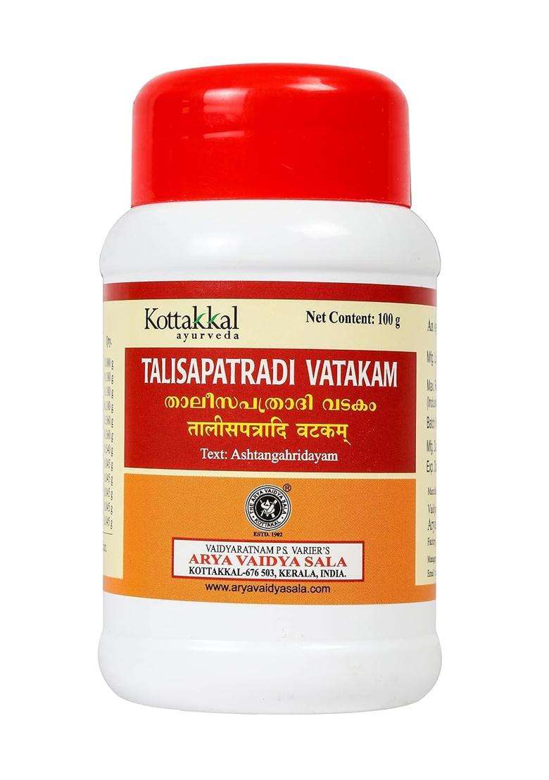 Kottakkal Ayurveda Thalisapatradi Vatakam 100 g, Improves Health (Pack of 3) | Authentic Traditional Formula | Tablet - Indya