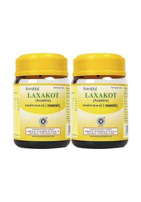 Kottakkal Ayurveda Laxakot Avaleha, For Improvement of Health & Wellness Naturally Pack 2, 200 g Each | Authentic Traditional Formula