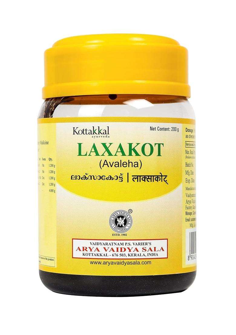 Kottakkal Ayurveda Laxakot Avaleha, For Improvement of Health & Wellness Naturally Pack 2, 200 g Each | Authentic Traditional Formula - Indya