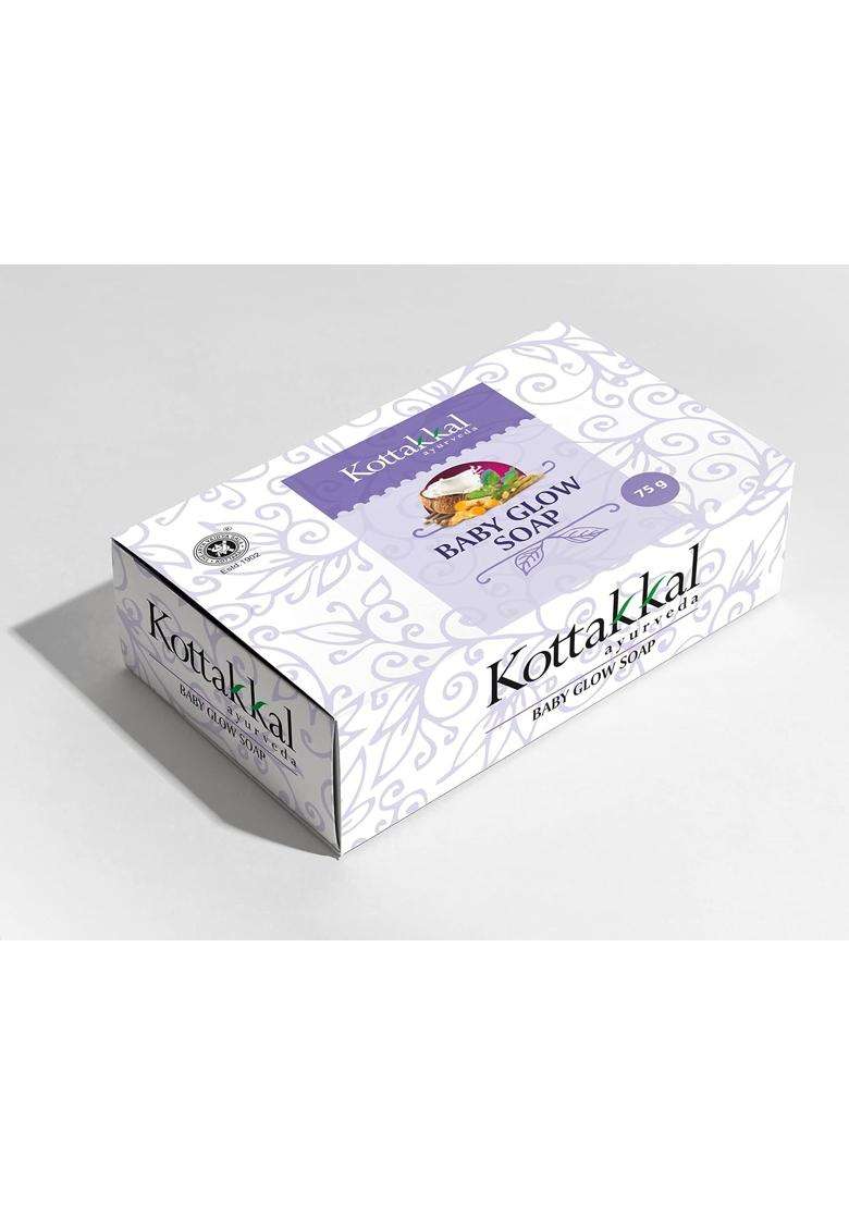 Kottakkal Ayurveda Baby Glow Soap 75 g | Authentic Traditional Formula | 75 g, With Natural Ingredients - Indya