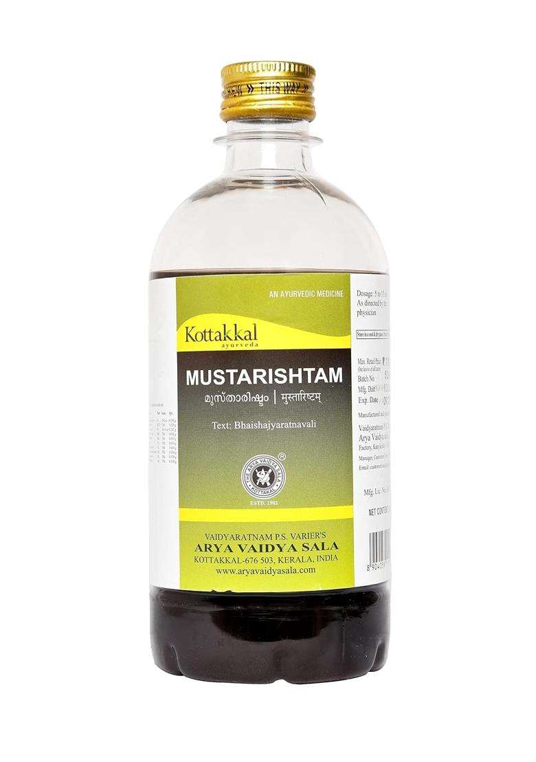 Kottakkal Ayurveda Mustarishtam 450 ml | Authentic Traditional Formula | 450 ml, Helps to Improve Health & Wellness Naturally - Indya