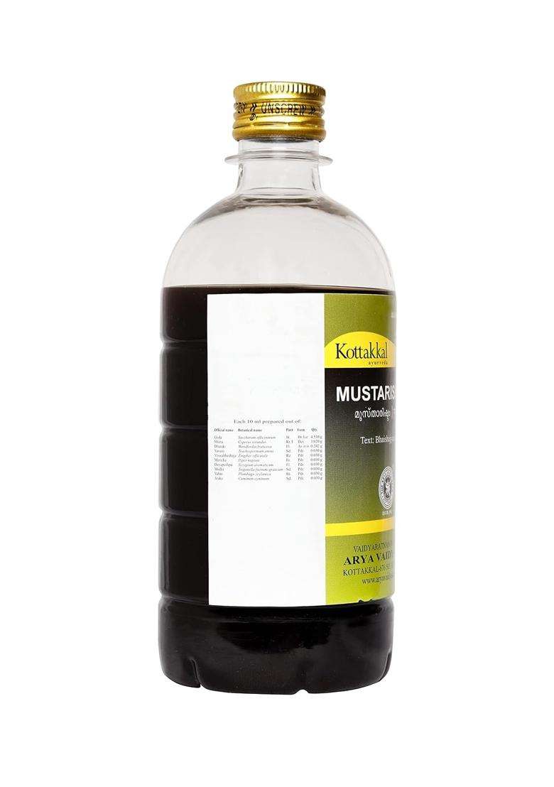 Kottakkal Ayurveda Mustarishtam 450 ml | Authentic Traditional Formula | 450 ml, Helps to Improve Health & Wellness Naturally - Indya