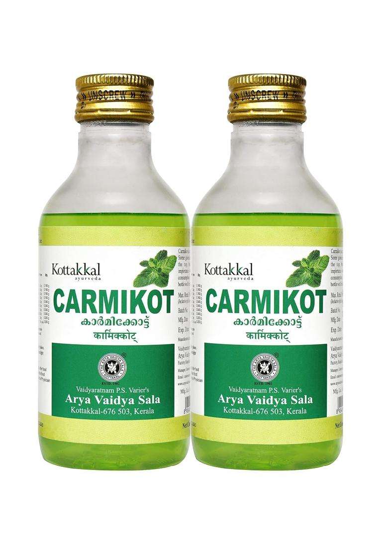 Kottakkal Ayurveda Carmikot 200 ml (Pack of 2) | Authentic Traditional Formula | 200 ml, Syrup Enriched With Herbal Ingredients - Indya