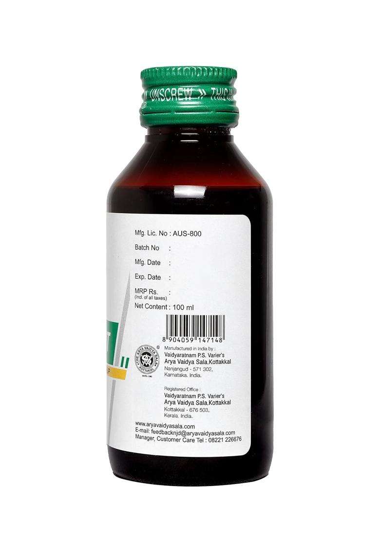 Kottakkal Ayurveda Vasakot Syrup 100 ml (Pack of 3) | Authentic Traditional Formula | 100 ml, Helps to Improve Health Naturally - Indya