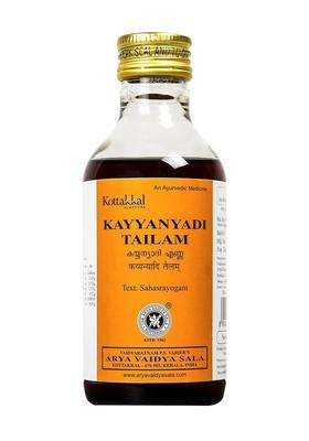 Kottakkal Ayurveda Kayyanyadi Oil, Herbal Combination Of Natural Ingredients, Ideal For Hair & Skin (200 ml) | Authentic Traditional Formula