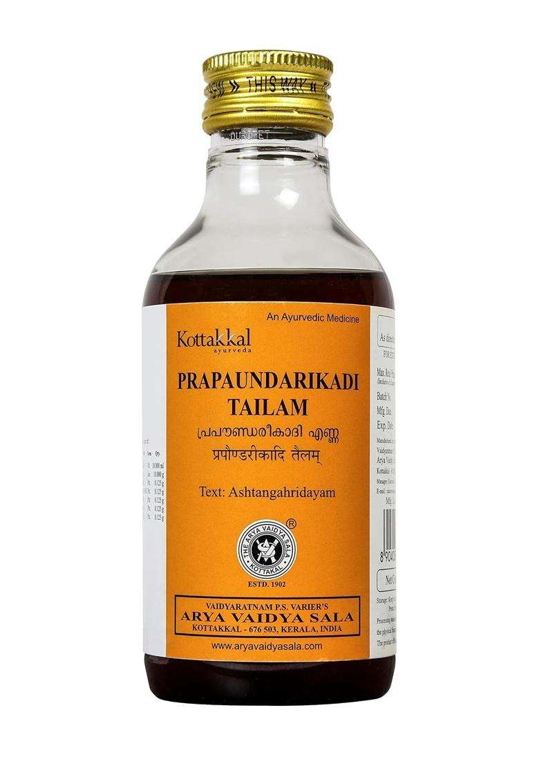 Kottakkal Ayurveda Prapaundarikadi Tailam 200 ml | Authentic Traditional Formula - Indya