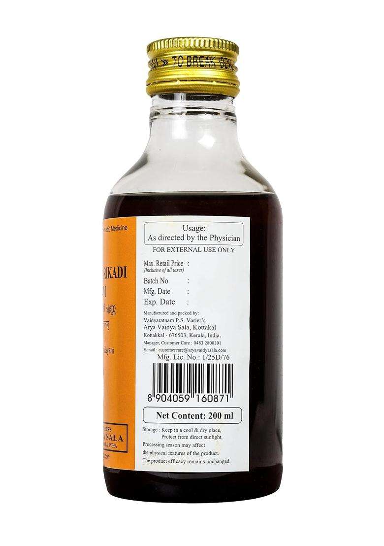 Kottakkal Ayurveda Prapaundarikadi Tailam 200 ml | Authentic Traditional Formula - Indya