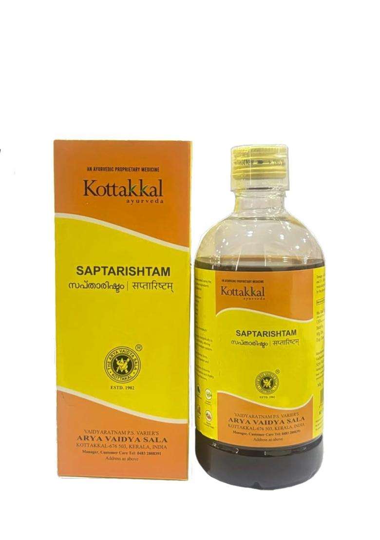 Kottakkal Ayurveda Saptarishtam (450 ml) -Liquid Tonic | Authentic Ayurvedic Formula | Supports Digestive Wellness, Natural Vitality & Daily Energy - Indya
