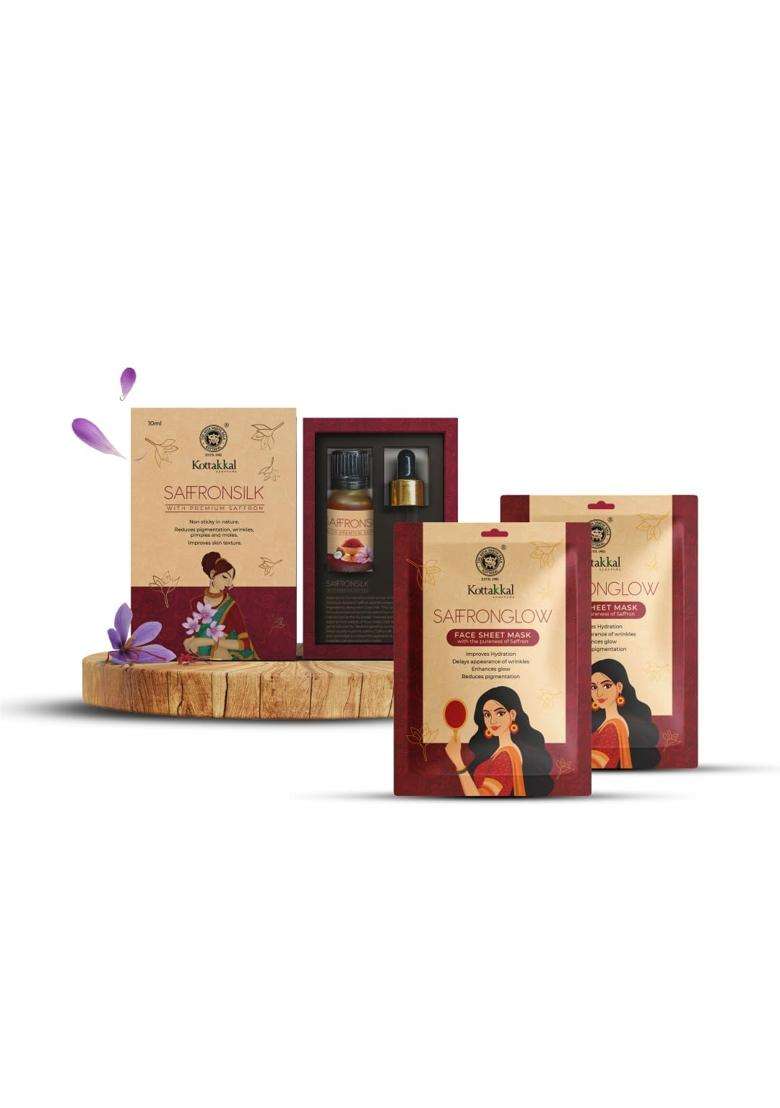 Kottakkal Ayurveda Saffron Glow Combo 30 ml (Pack of 2) | Authentic Traditional Formula - Indya