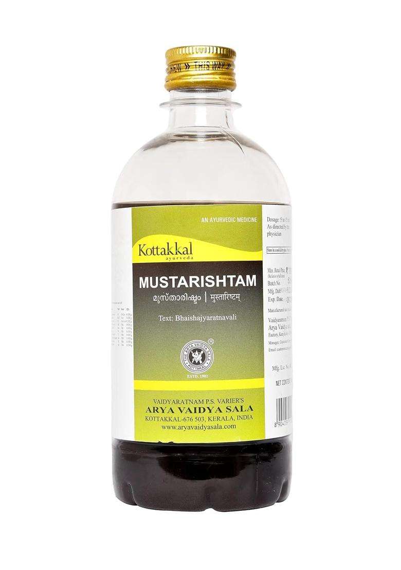 Kottakkal Ayurveda Mustarishtam 450 ml (Pack of 2) | Authentic Traditional Formula - Indya