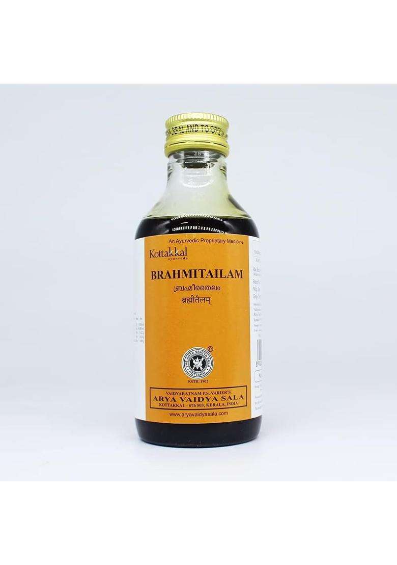 Kottakkal Ayurveda Brahmee Tailam 200 ml | Authentic Traditional Formula | Traditional Ayurvedic Oil for Cognitive Wellness, Focus & Stress Relief - Indya