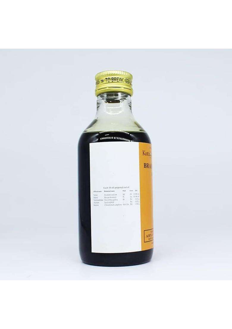 Kottakkal Ayurveda Brahmee Tailam 200 ml | Authentic Traditional Formula | Traditional Ayurvedic Oil for Cognitive Wellness, Focus & Stress Relief - Indya