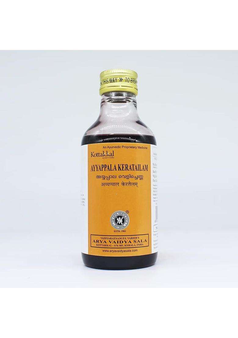 Kottakkal Ayurveda Ayyappala Kera Tailam-200 ml | Authentic Ayurvedic Formula - Indya