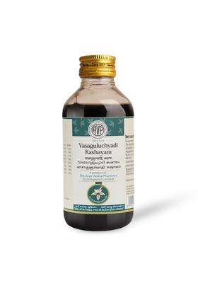 AVP Arya Vaidya Pharmacy Vasaguluchyadi Kashayam 200 ml | Authentic Traditional Formula | Hepatoprotective | Ayurvedic Aid For Anaemia