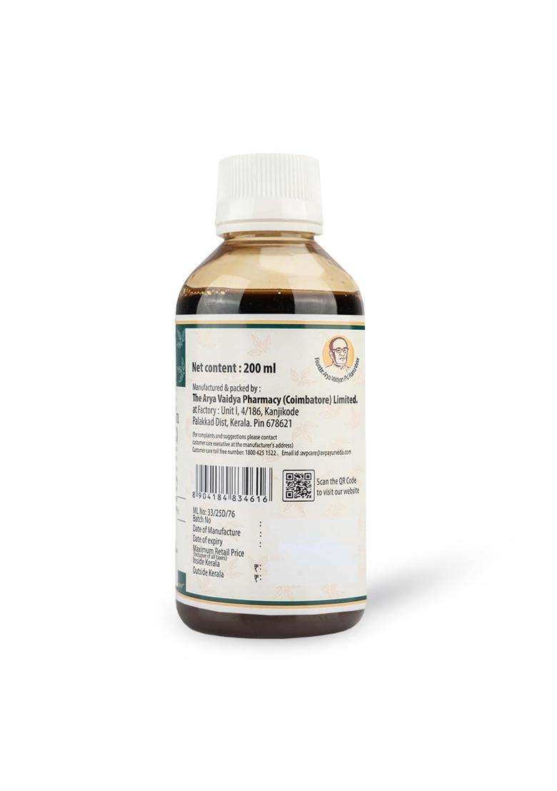 AVP Arya Vaidya Pharmacy Rasnaerandadhi Kashayam 200 ml, Ayurvedic Herbal Decoction for Joint Pain, Swelling & Arthritis Relief Improves Strength - Indya