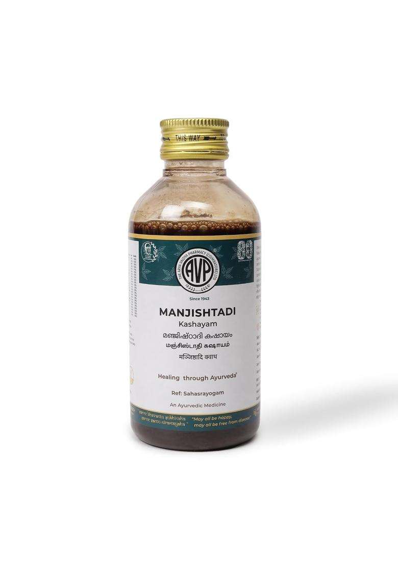 AVP Arya Vaidya Pharmacy Manjishtadi Kashayam | Authentic Traditional Formula | Traditional Ayurvedic Herbal Formulation | Herbal Blend - Indya