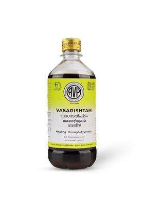 AVP Arya Vaidya Pharmacy Vasarishtam Syrup For All Types Of Cough-450 Millilitre | Authentic Ayurvedic Formula | Respiratory Care | Effective In Fever