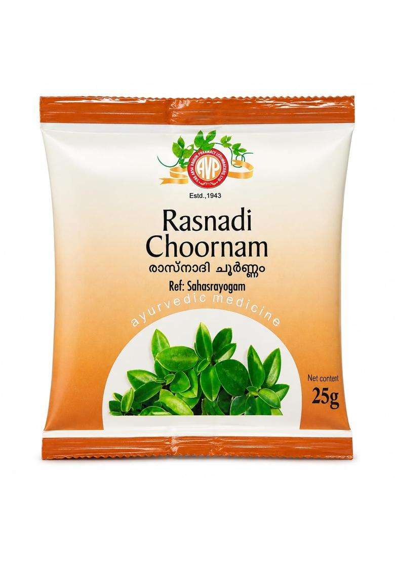 AVP Arya Vaidya Pharmacy Rasnadi Choornam Ayurvedic Herbal Powder 25g | Authentic Traditional Formula - Indya