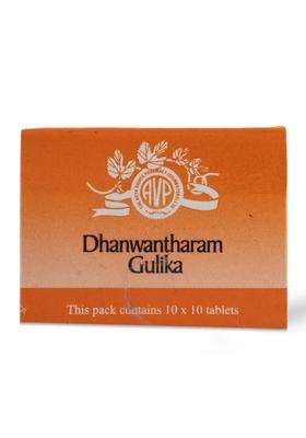 AVP Arya Vaidya Pharmacy Dhanwantharam Gulika 100 Tablets | Digestive and Liver Care | Supports Digestion, Metabolism, and Respiratory Health