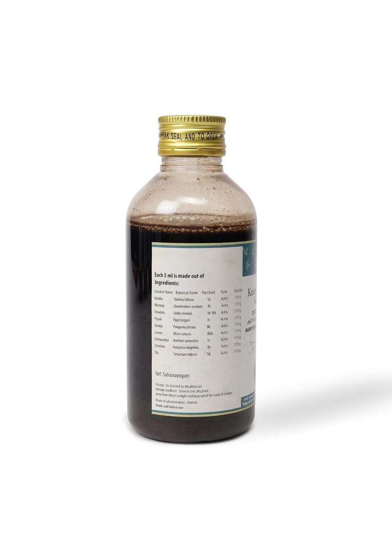 AVP Arya Vaidya Pharmacy Kanashathahwadi Kashayam Herbal Decoction 200 ml | Authentic Ayurvedic Formula - Indya