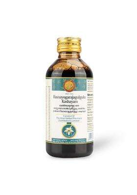 AVP Arya Vaidya Pharmacy Rasayogarajagulgulu Kashayam 200 ml, Herbal Decoction, Pain Relief, Arthritis Care, Improve Strength, Relieves From