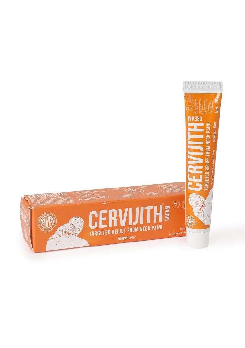 AVP Arya Vaidya Pharmacy Cervijith & Lumbajith Ayurvedic Cream Combo, 20g Each | Authentic Traditional Formula - Indya
