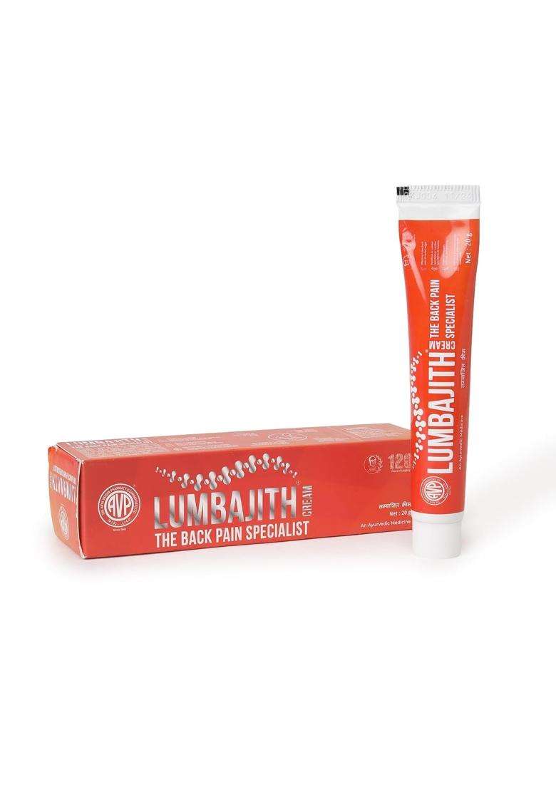 AVP Arya Vaidya Pharmacy Cervijith & Lumbajith Ayurvedic Cream Combo, 20g Each | Authentic Traditional Formula - Indya