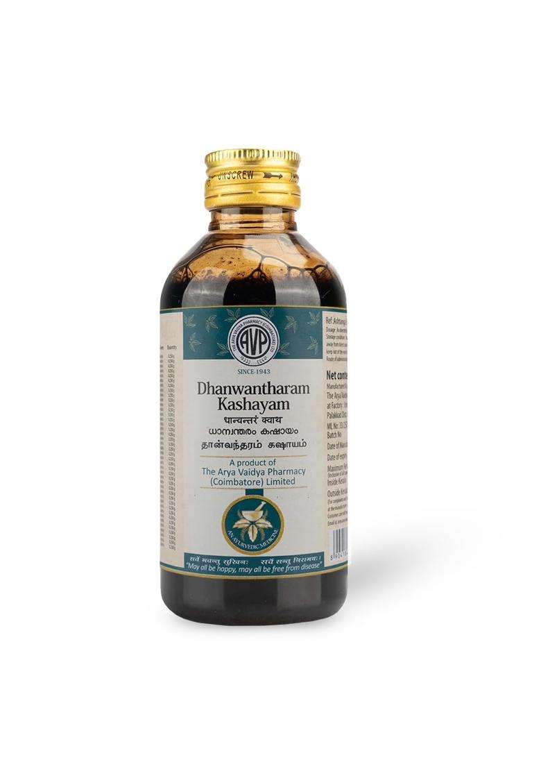 AVP Arya Vaidya Pharmacy Dhanwantharam Kashayam 200 ml | Authentic Ayurvedic Formula - Indya