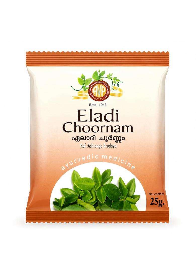 AVP Arya Vaidya Pharmacy Eladi Choornam Ayurvedic Digestive Powder 25g (Pack of 3) | Authentic Traditional Formula - Indya