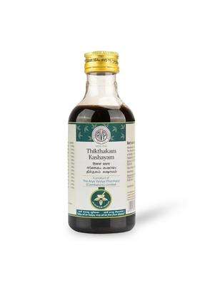 AVP Arya Vaidya Pharmacy Thikthakam Kashayam 200 ml | Authentic Ayurvedic Formula | Beneficial In Skin Ailments