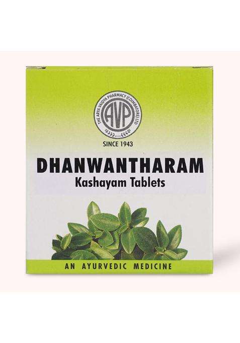 AVP Arya Vaidya Pharmacy Dhanwantharam Kashayam Tablet 100 Nos Aids Relief in Rhumatic and Neuromuscular Conditions, Helps Balance Vata dosha, Comes