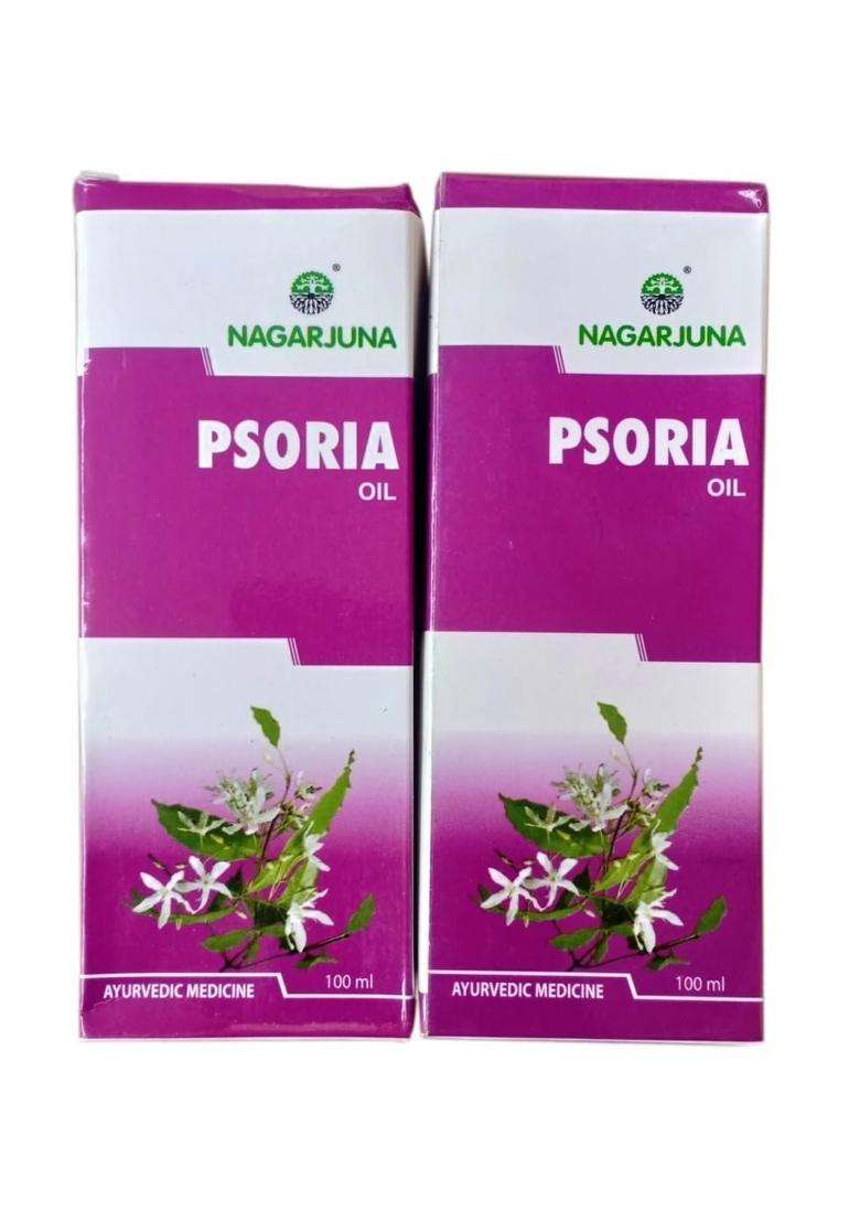 Nagarjuna Psoria Oil (100 ml) (Pack of 2) - Indya