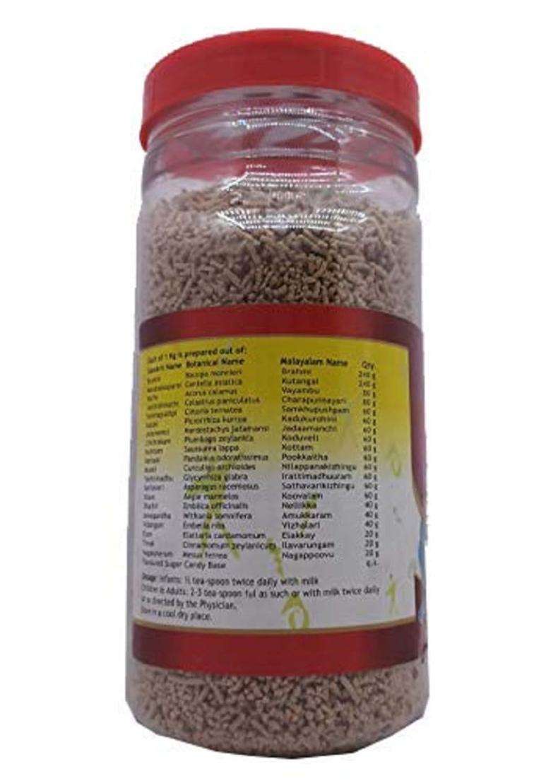 Nagarjuna Brahmi Plus Smrithi Granules Herbal Brain Nourisher, Red, Large, 1 Kg | Natural Herbal Care - Indya