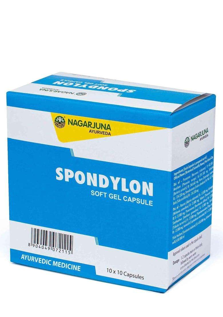 Nagarjuna Spondylon Soft Gel Capsule (100 cap) - Indya