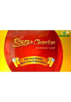 Nagarjuna Raktha Chandan Ayurvedic Soap, X 75g) (Pack of 11) | Authentic Traditional Formula