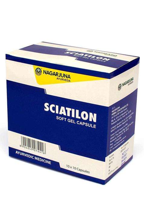 Nagarjuna Ayurveda Sciatilon Soft Gel Capsule | Authentic Traditional Formula