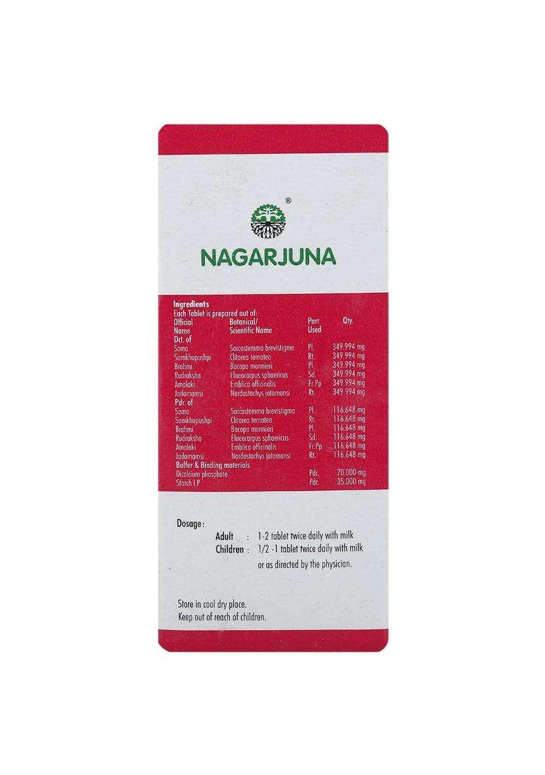 Nagarjuna Stresnil Tablet with Free Pachak Methi, Multi, Standard, 100 Count - Indya